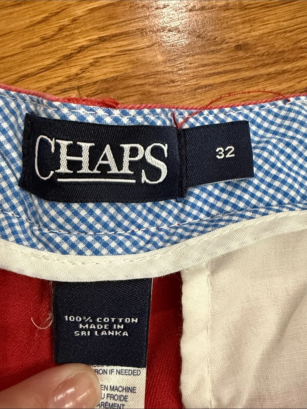 Chaps Dark Salmon Chino Shorts Men’s Size 32 Cotton Preppy Casual